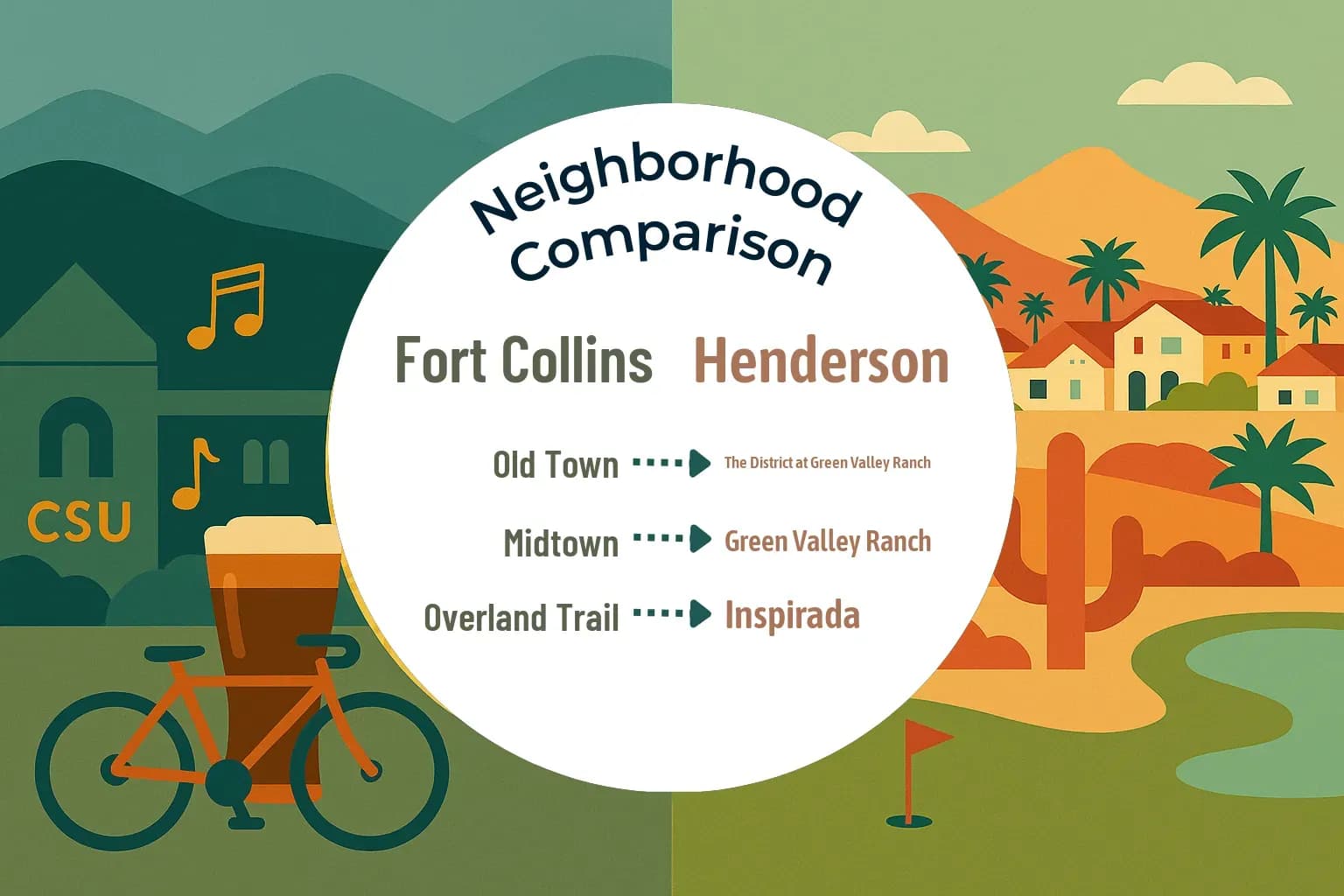 Fort Collins vs Henderson Neighborhood Comparison