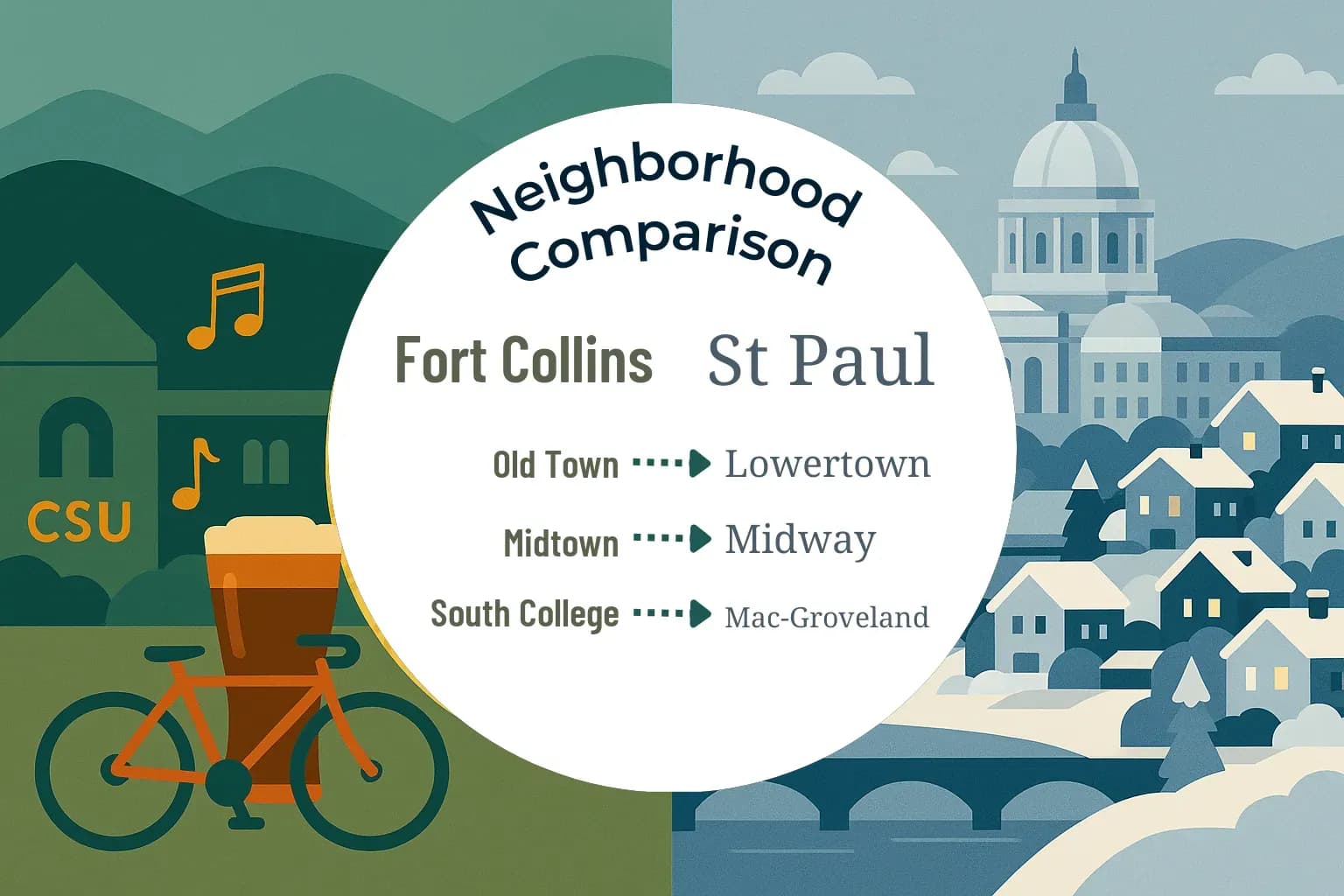 Fort Collins vs St. Paul Neighborhood Comparison