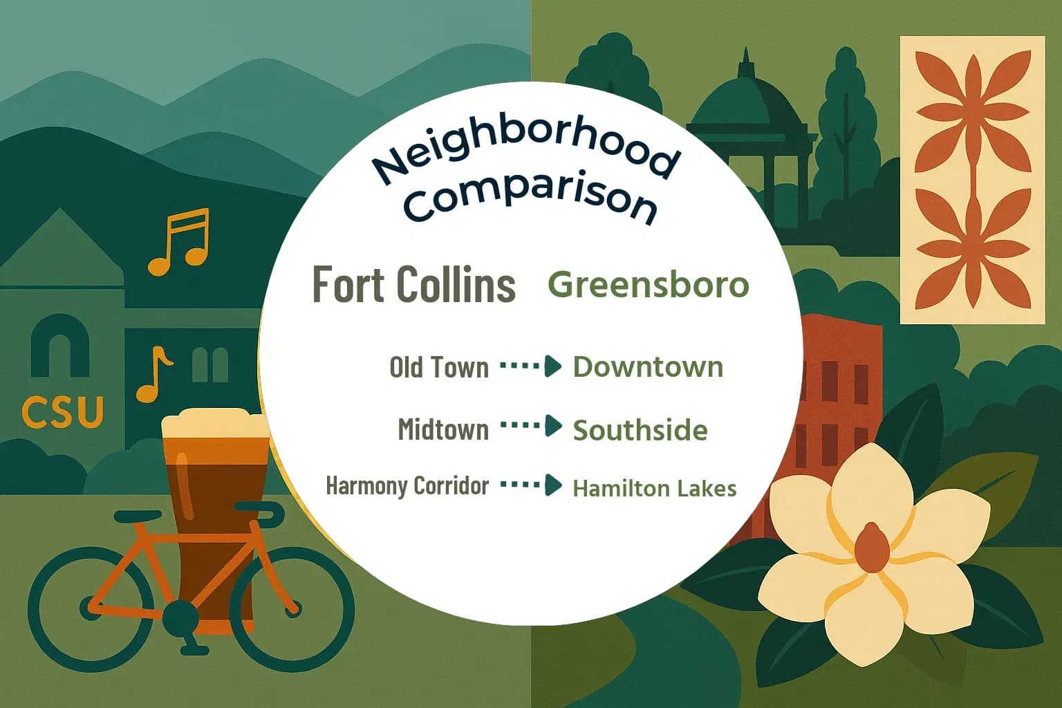 Fort Collins vs Greensboro Neighborhood Comparison