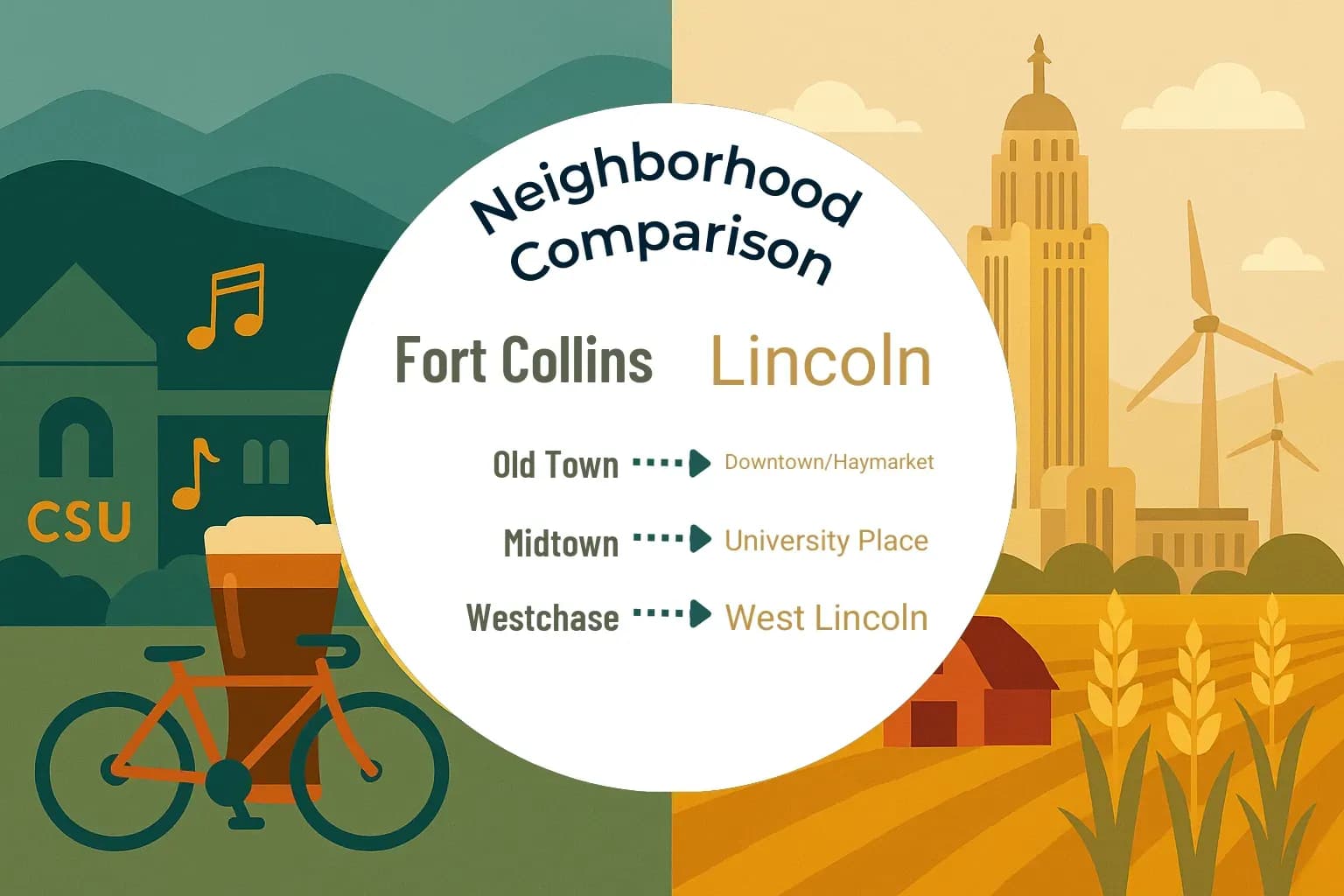 Fort Collins vs Lincoln Neighborhood Comparison