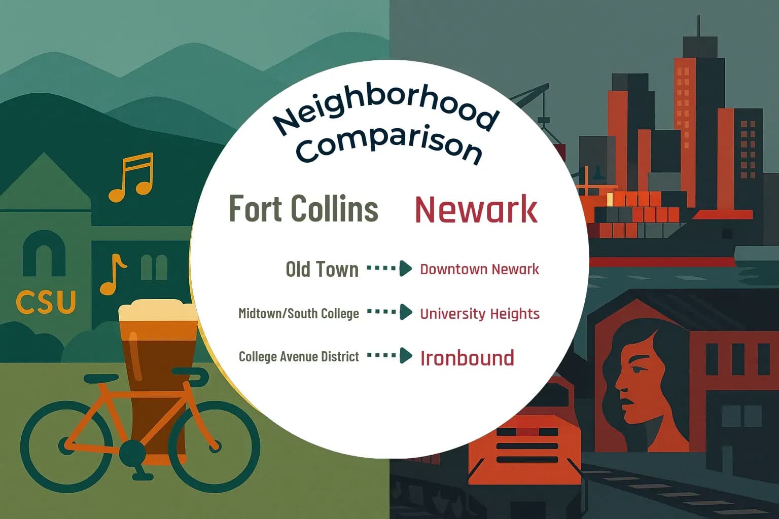 Fort Collins vs Newark Neighborhood Comparison