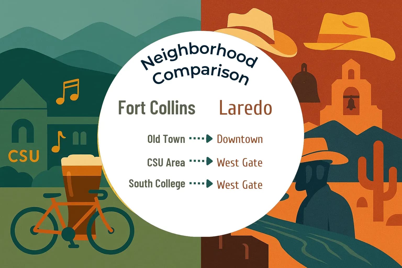 Fort Collins vs Laredo Neighborhood Comparison