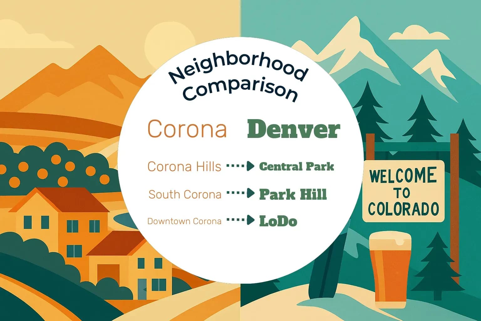 Corona vs Denver Neighborhood Comparison
