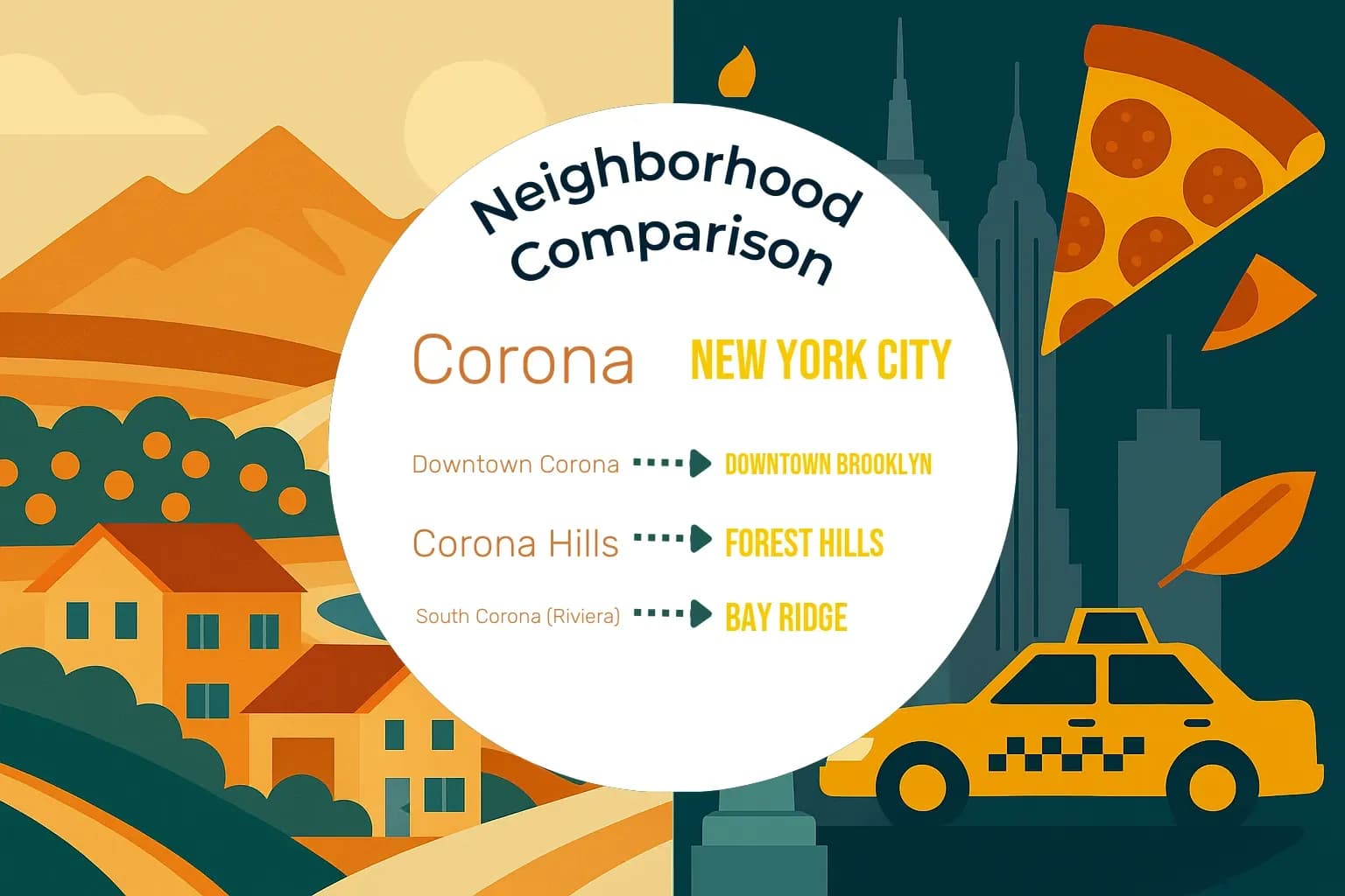 Corona vs New York City Neighborhood Comparison