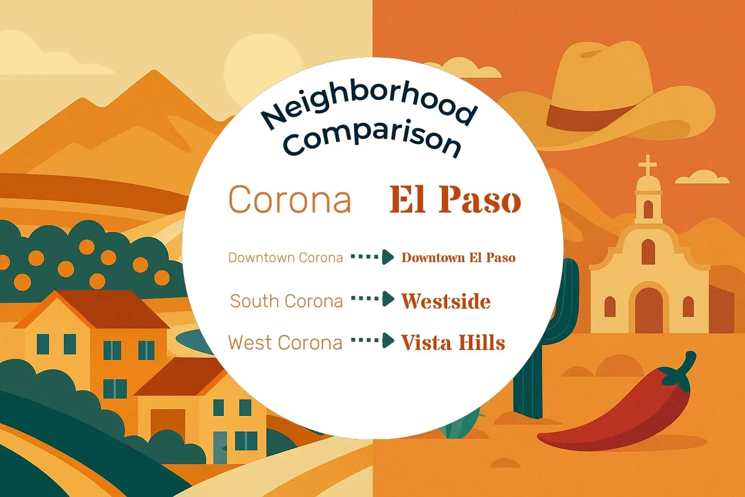 Corona vs El Paso Neighborhood Comparison