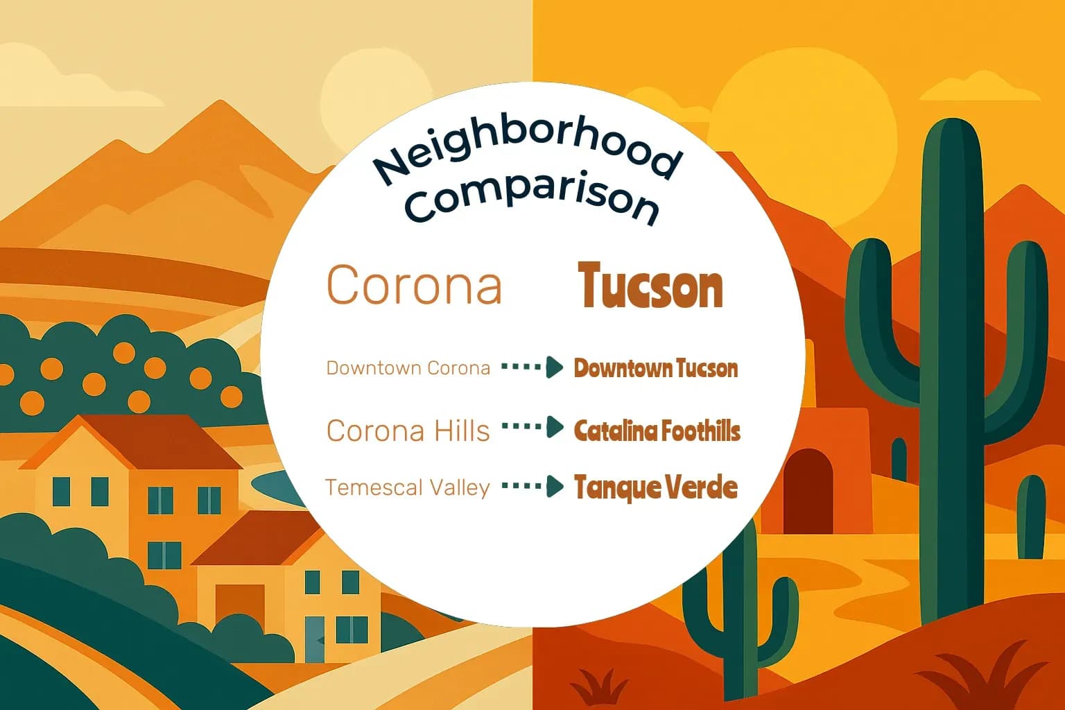 Corona vs Tucson Neighborhood Comparison