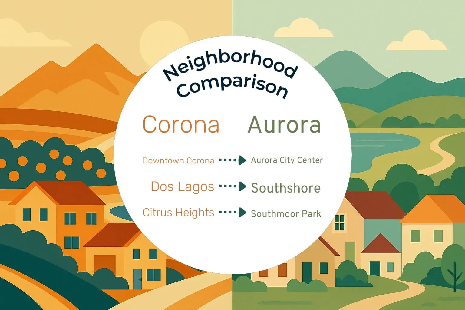 Corona vs Aurora Neighborhood Comparison