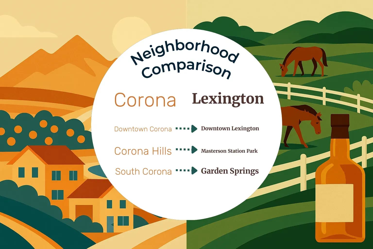 Corona vs Lexington Neighborhood Comparison