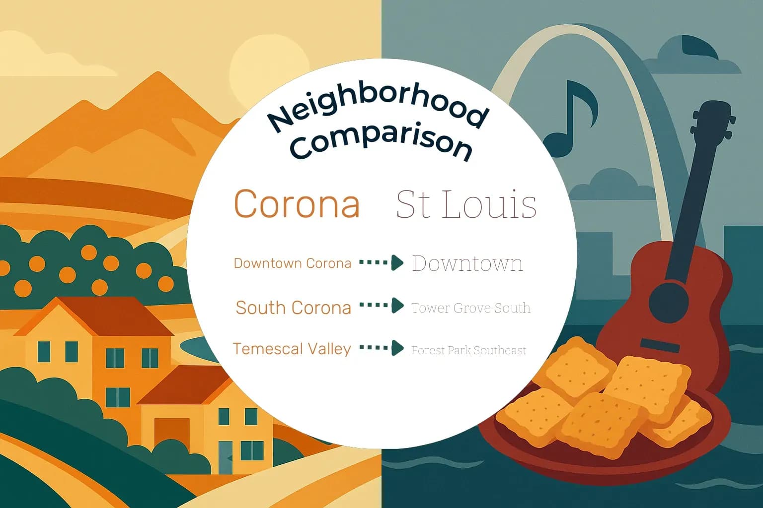 Corona vs St. Louis Neighborhood Comparison