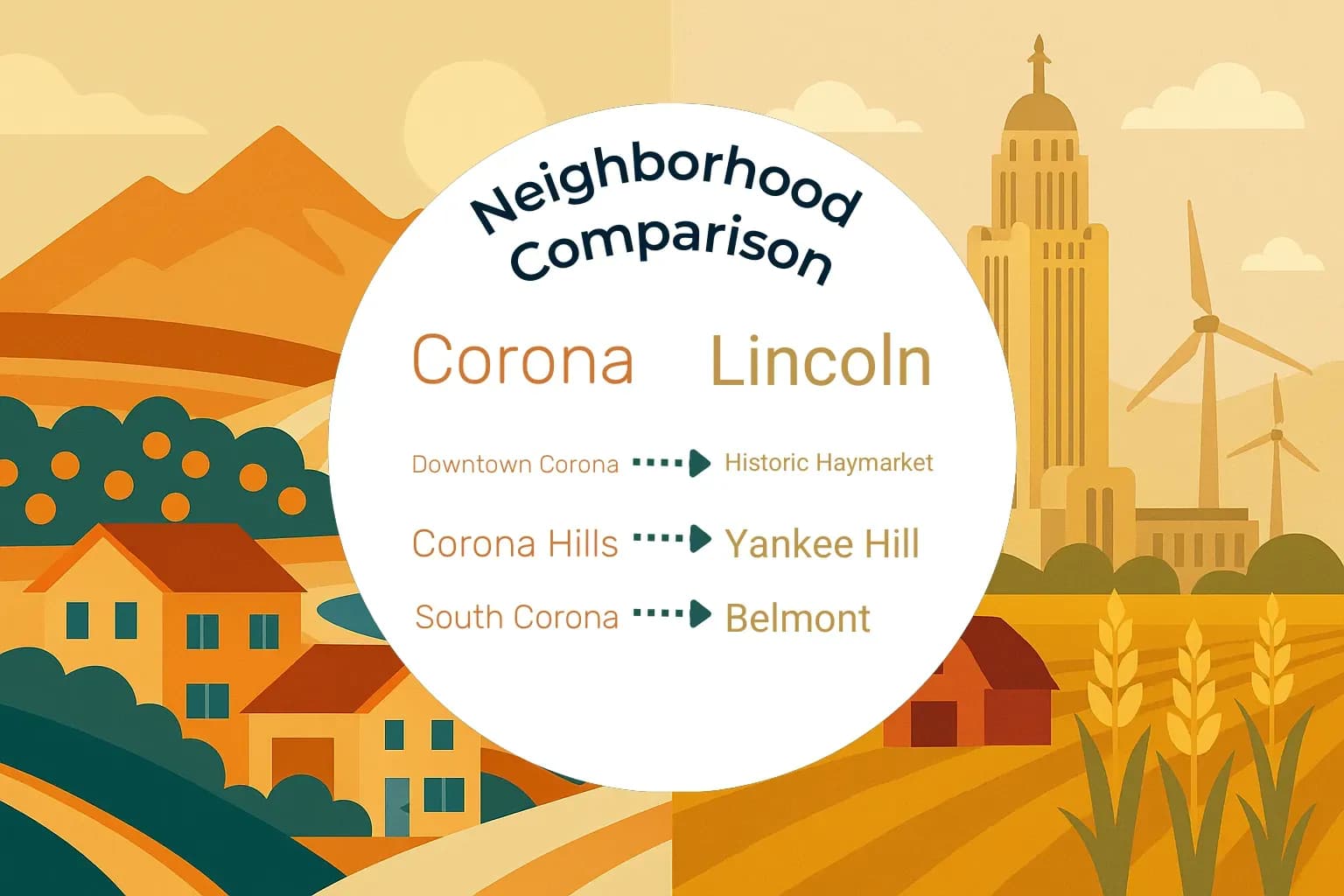Corona vs Lincoln Neighborhood Comparison