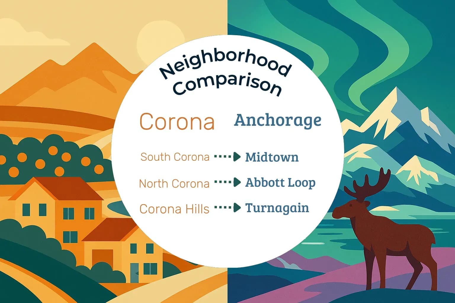 Corona vs Anchorage Neighborhood Comparison