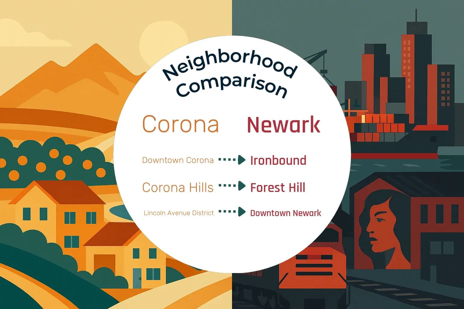 Corona vs Newark Neighborhood Comparison