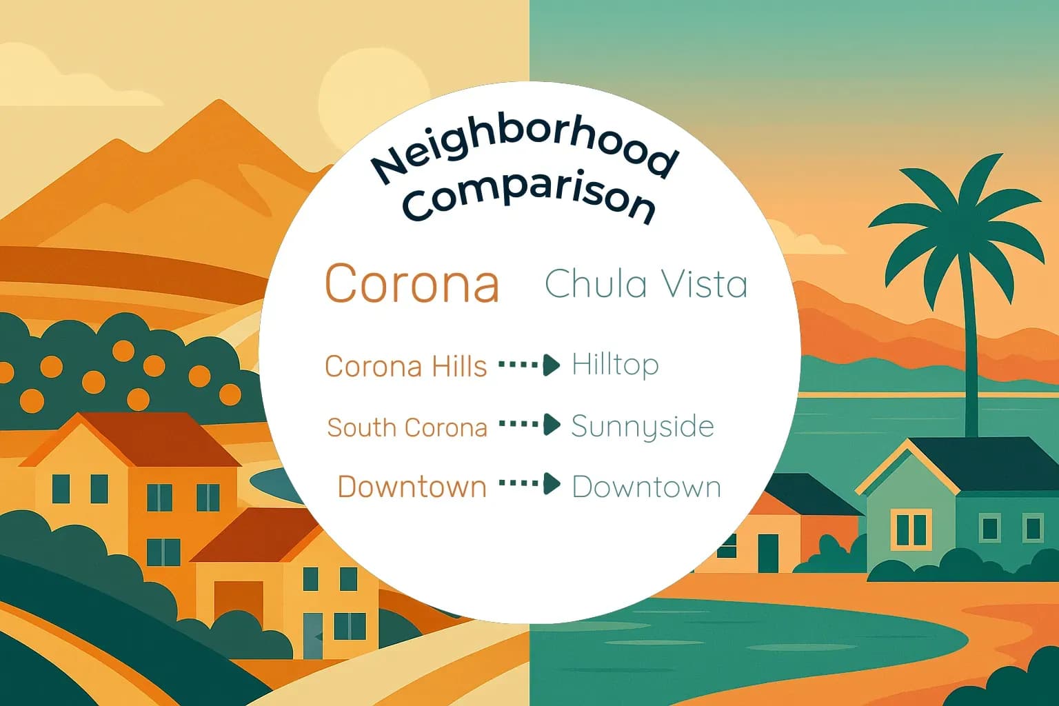 Corona vs Chula Vista Neighborhood Comparison