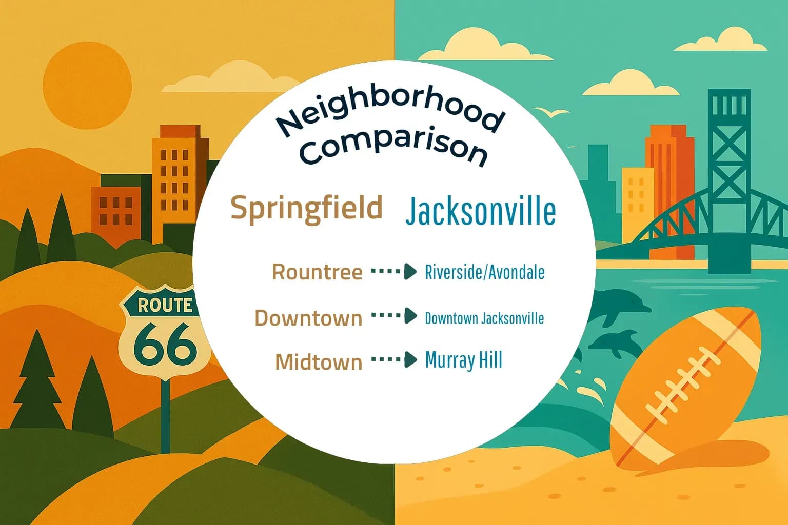 Springfield vs Jacksonville Neighborhood Comparison