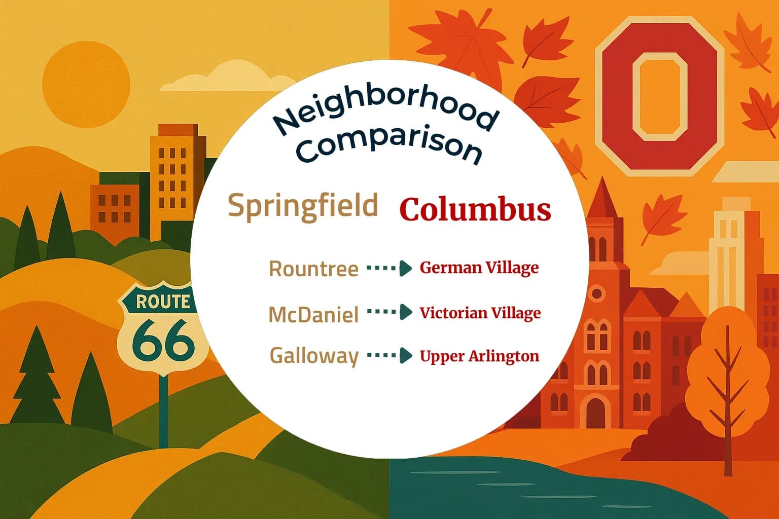 Springfield vs Columbus Neighborhood Comparison
