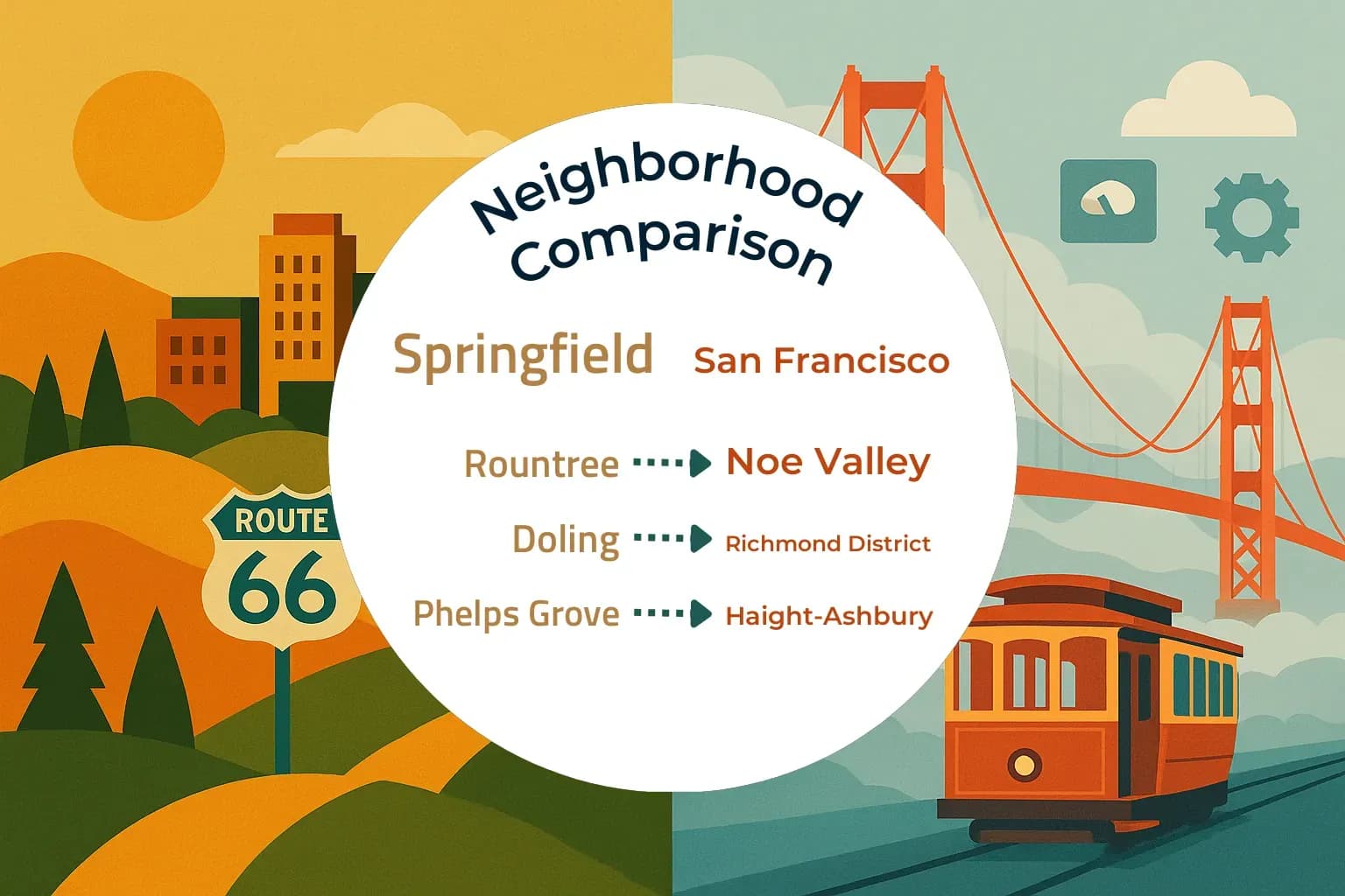 Springfield vs San Francisco Neighborhood Comparison