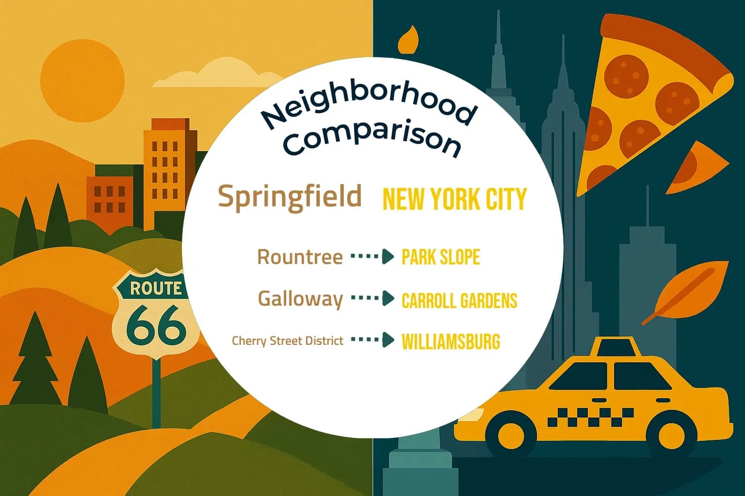 Springfield vs New York City Neighborhood Comparison