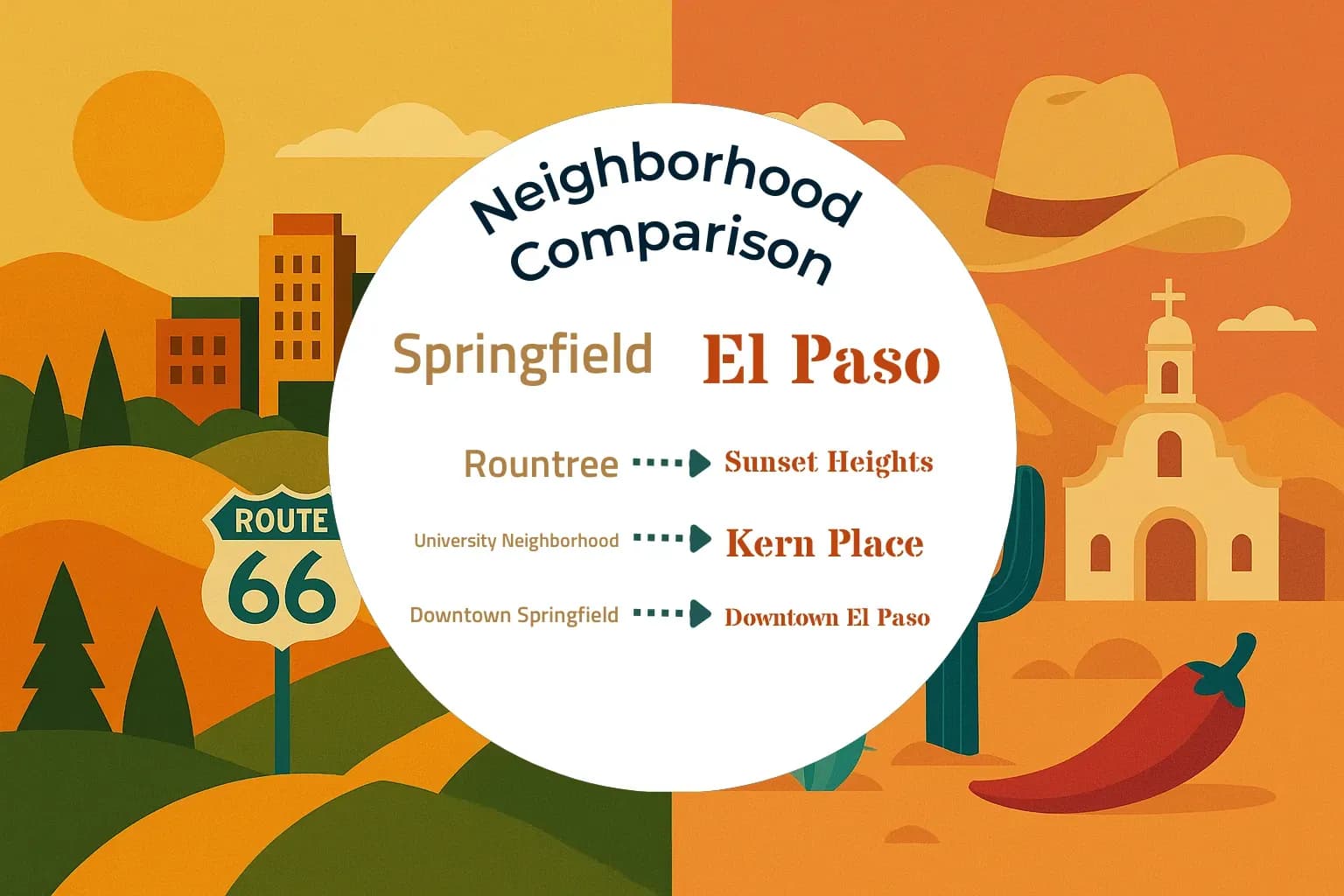 Springfield vs El Paso Neighborhood Comparison