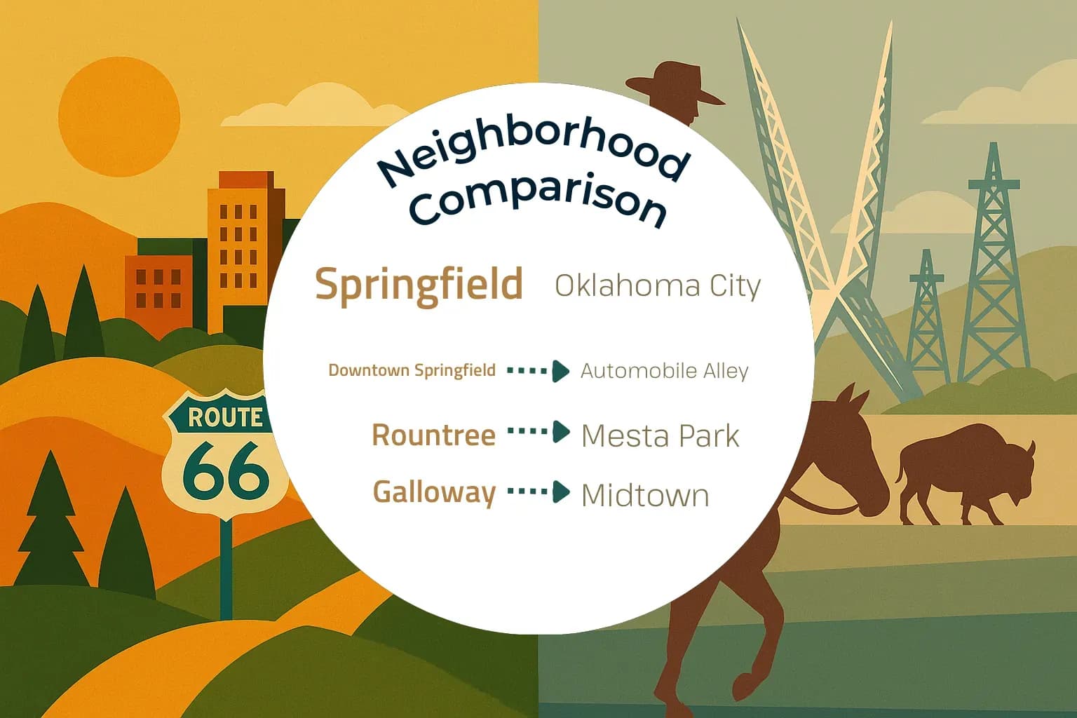 Springfield vs Oklahoma City Neighborhood Comparison