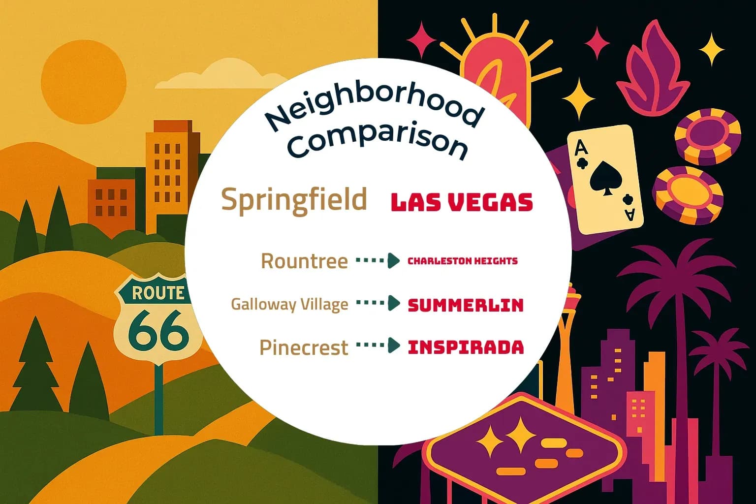 Springfield vs Las Vegas Neighborhood Comparison