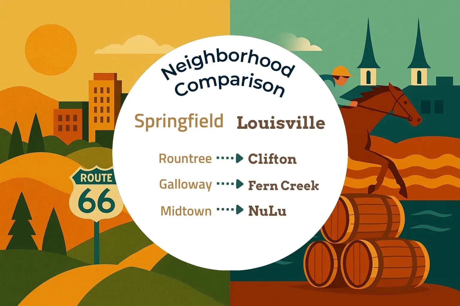 Springfield vs Louisville Neighborhood Comparison