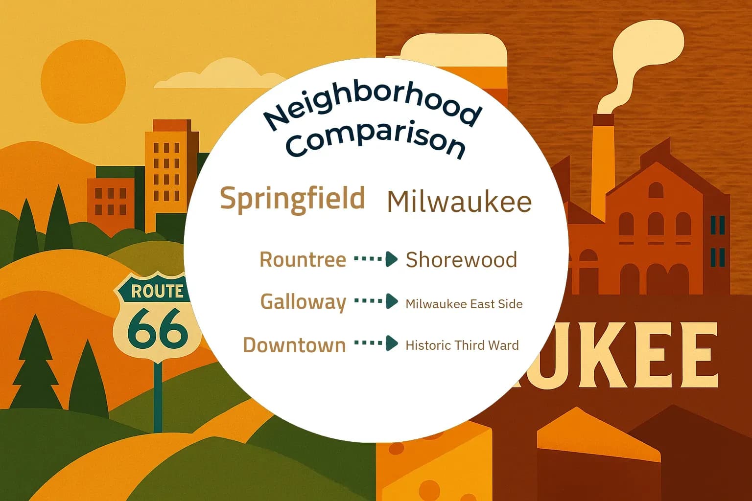 Springfield vs Milwaukee Neighborhood Comparison