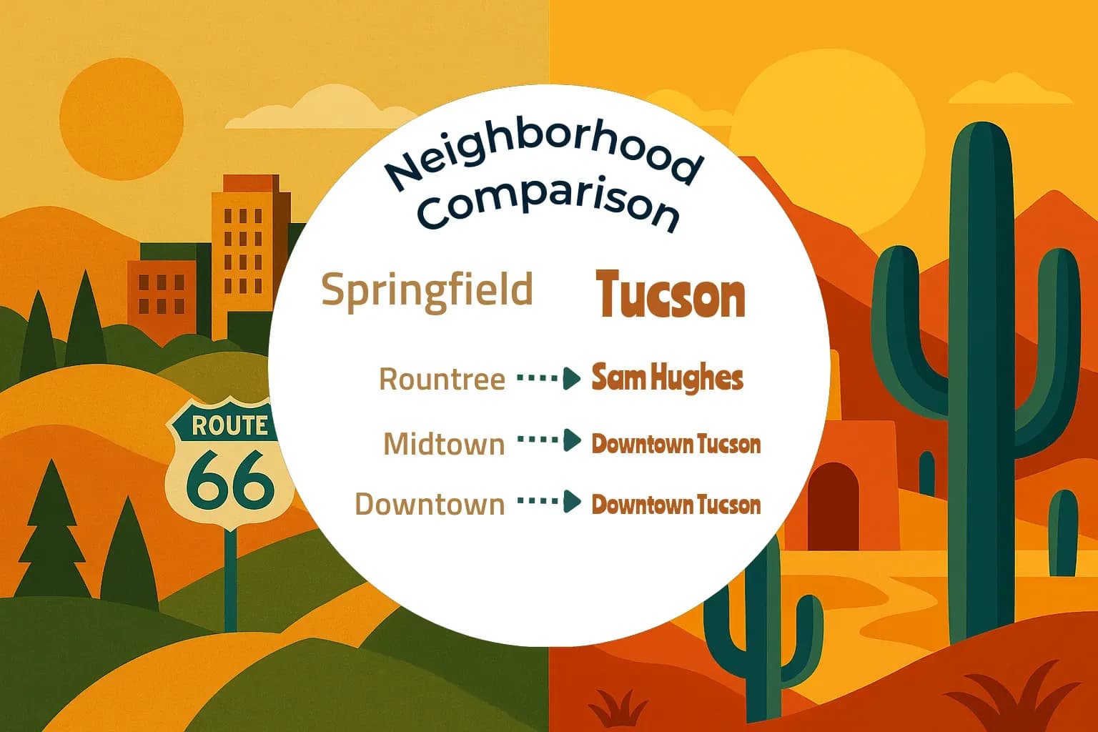 Springfield vs Tucson Neighborhood Comparison