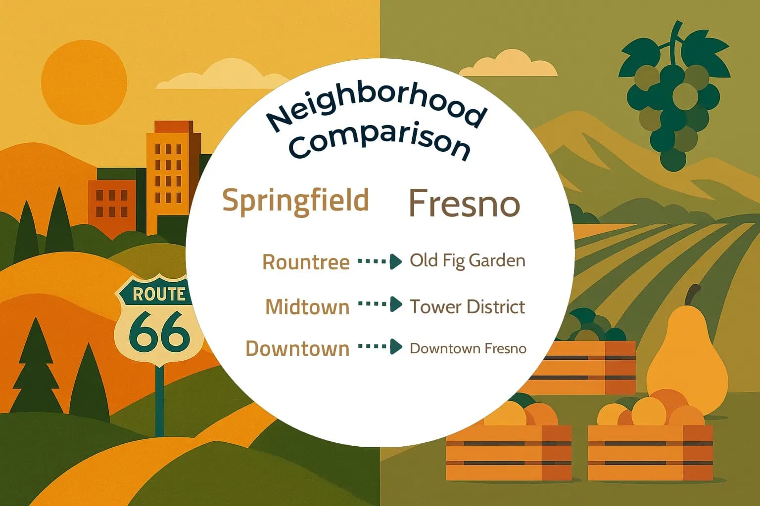 Springfield vs Fresno Neighborhood Comparison