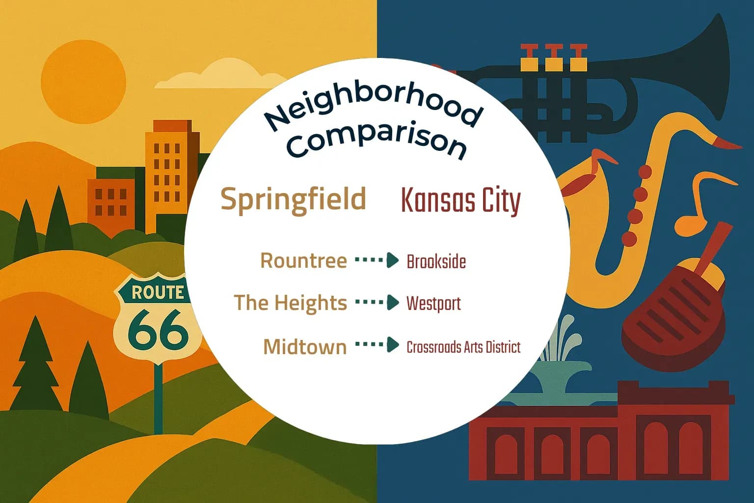 Springfield vs Kansas City Neighborhood Comparison