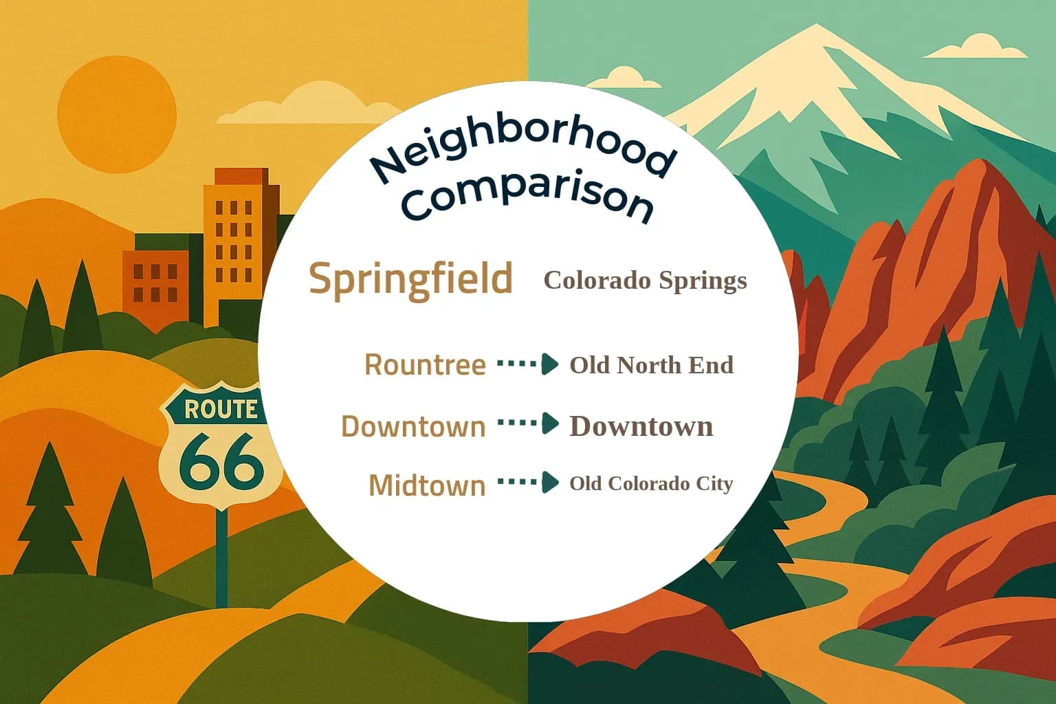 Springfield vs Colorado Springs Neighborhood Comparison