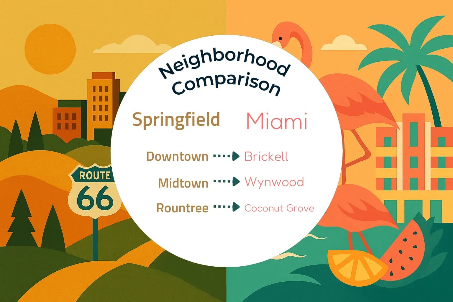 Springfield vs Miami Neighborhood Comparison