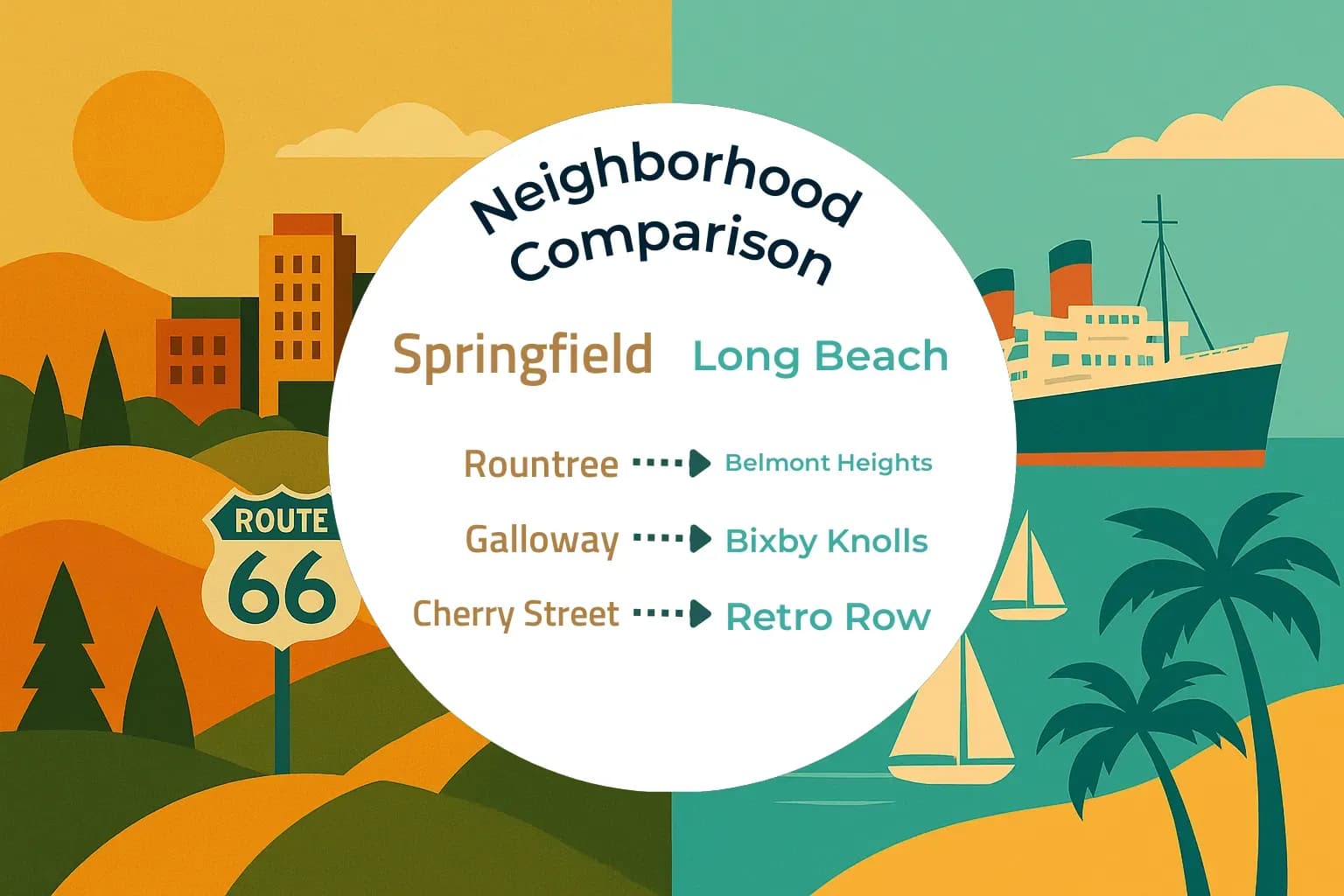 Springfield vs Long Beach Neighborhood Comparison