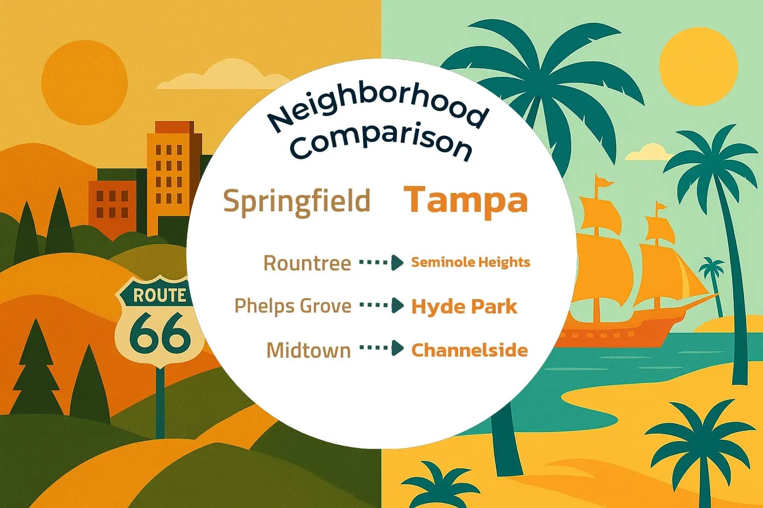 Springfield vs Tampa Neighborhood Comparison