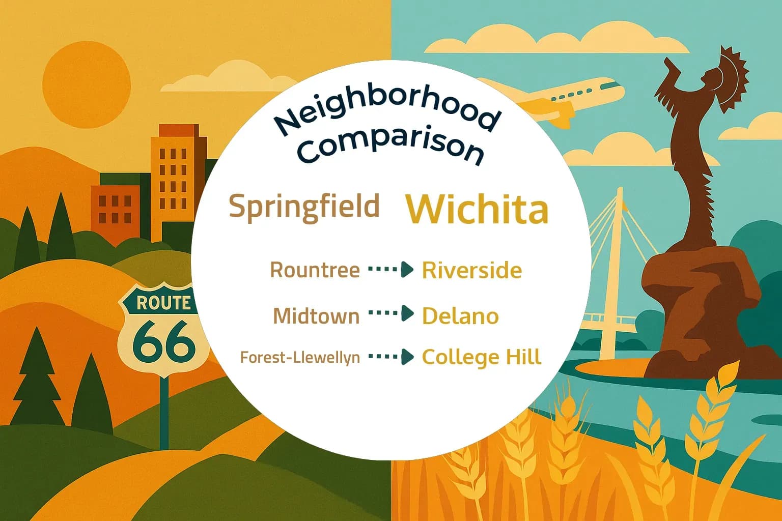 Springfield vs Wichita Neighborhood Comparison
