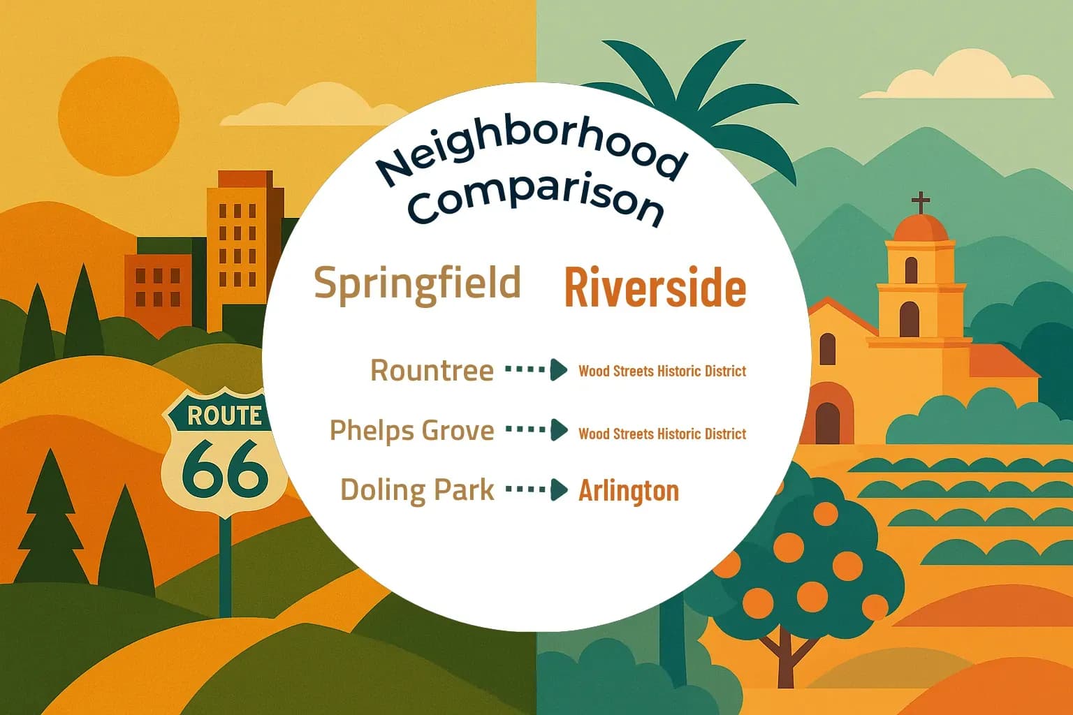 Springfield vs Riverside Neighborhood Comparison