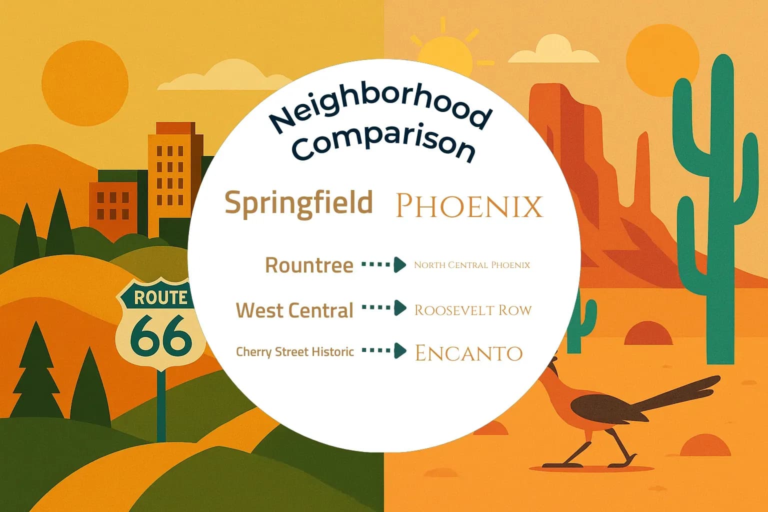 Springfield vs Phoenix Neighborhood Comparison