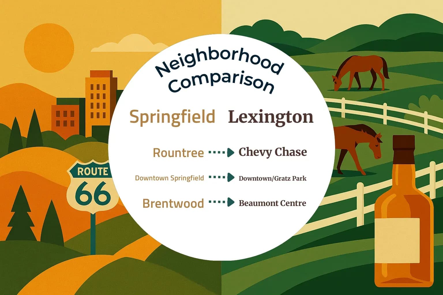 Springfield vs Lexington Neighborhood Comparison