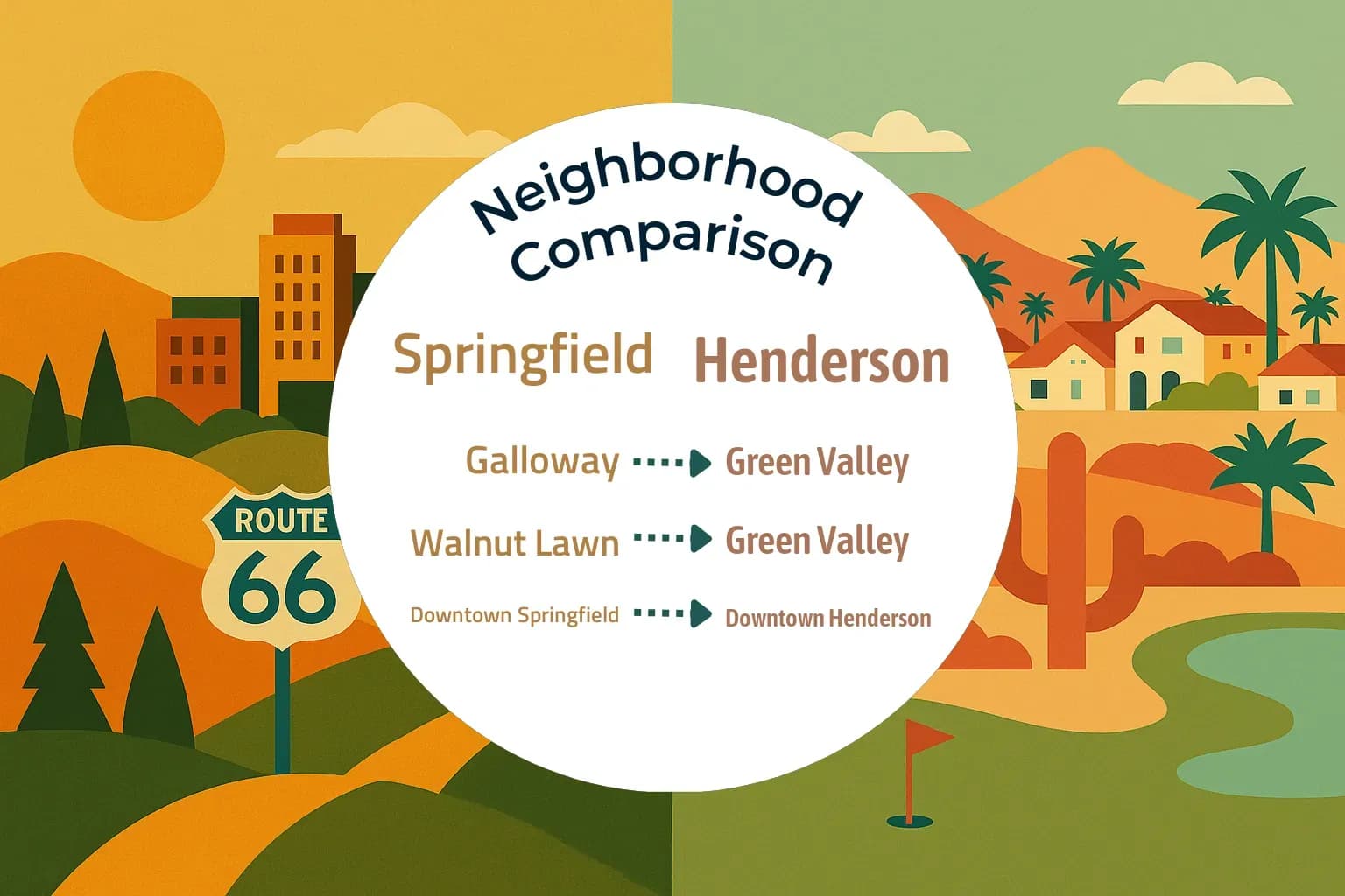 Springfield vs Henderson Neighborhood Comparison