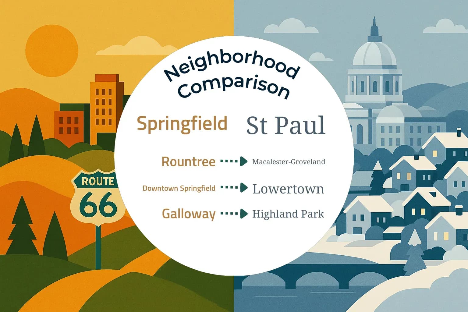 Springfield vs St. Paul Neighborhood Comparison