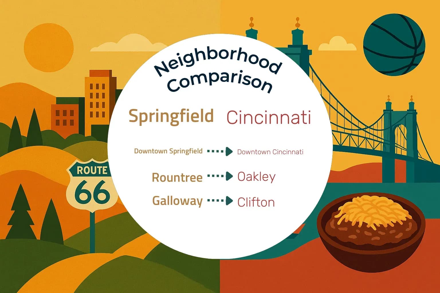 Springfield vs Cincinnati Neighborhood Comparison