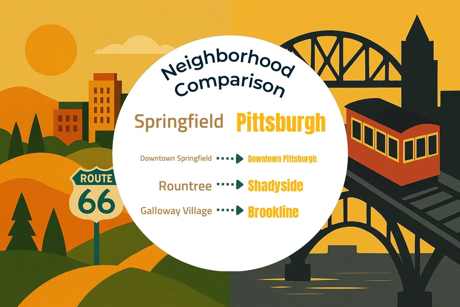 Springfield vs Pittsburgh Neighborhood Comparison