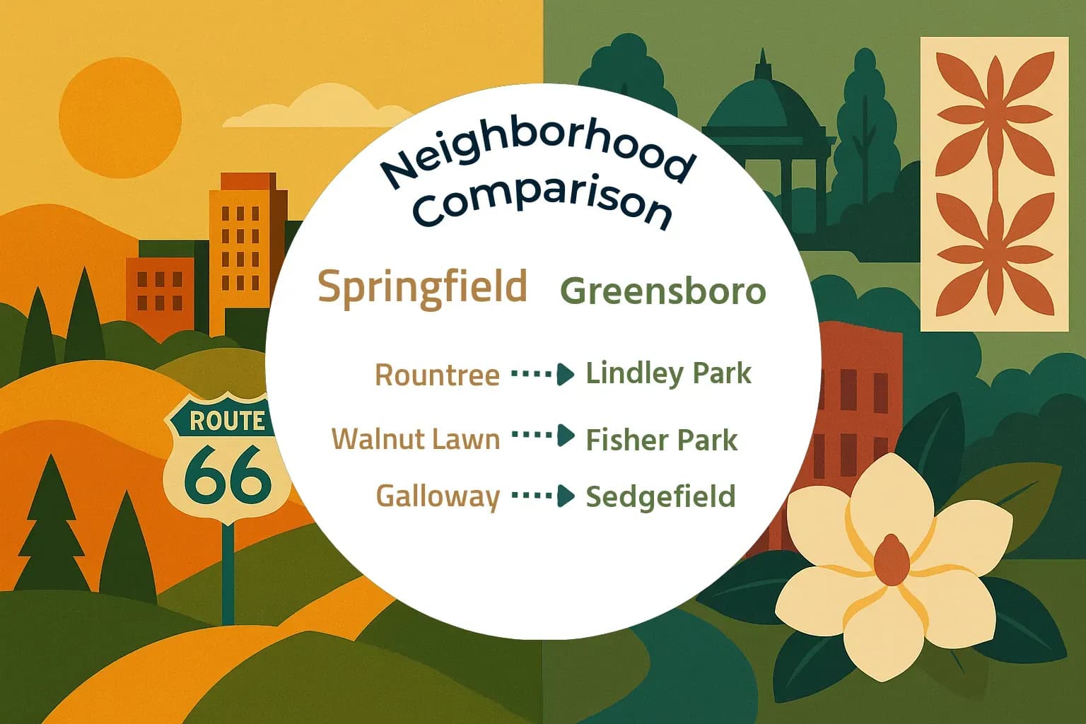 Springfield vs Greensboro Neighborhood Comparison