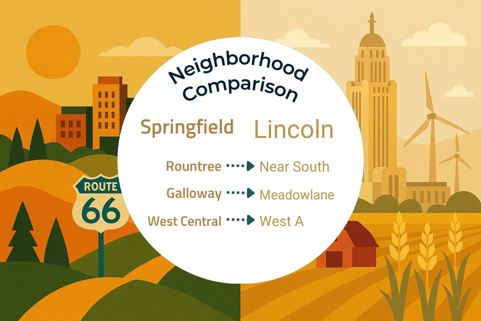 Springfield vs Lincoln Neighborhood Comparison