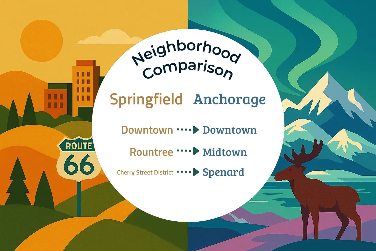 Springfield vs Anchorage Neighborhood Comparison