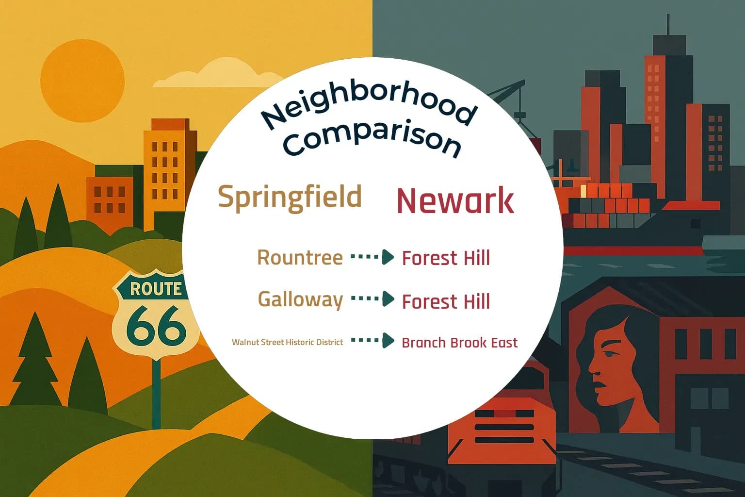 Springfield vs Newark Neighborhood Comparison