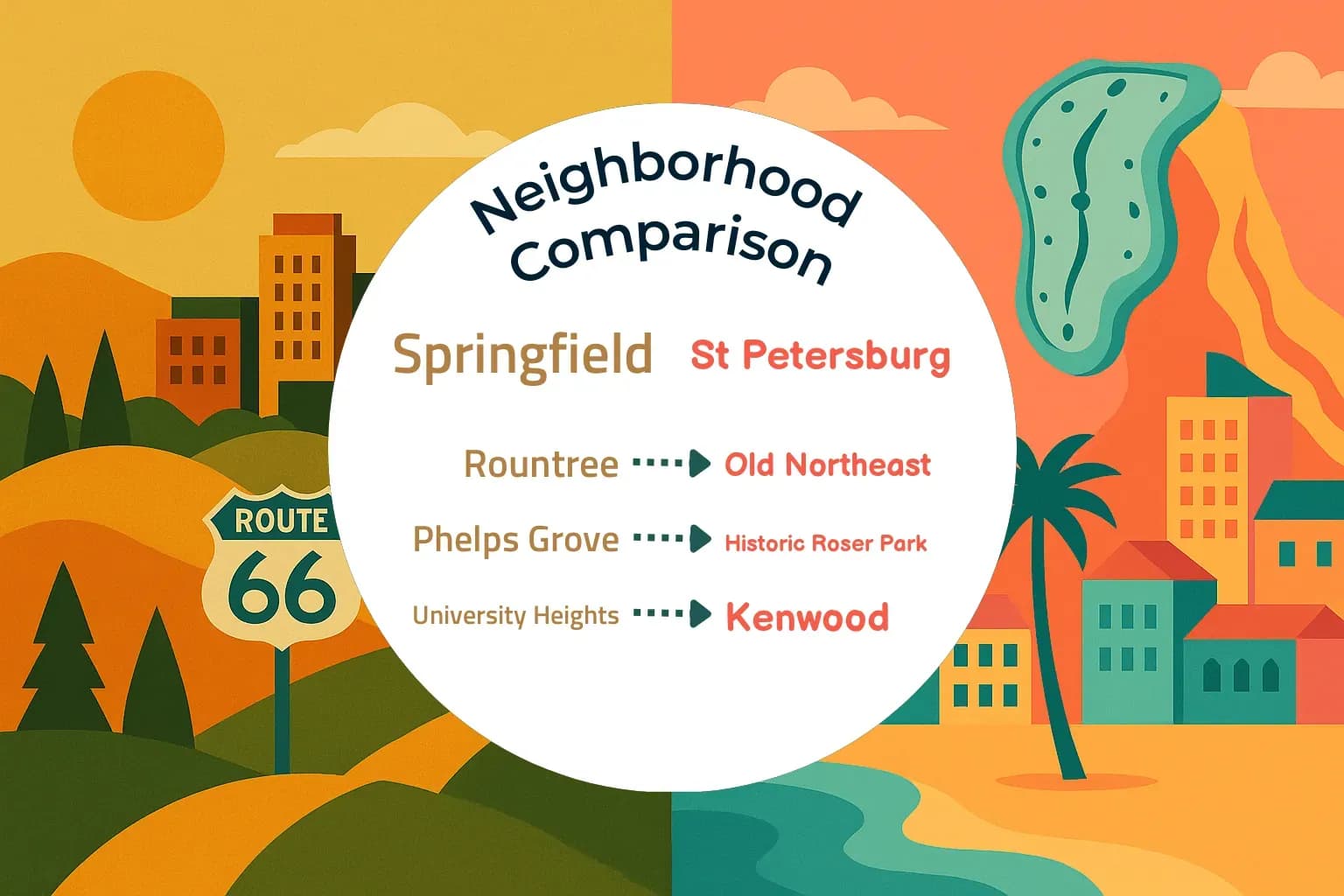 Springfield vs St. Petersburg Neighborhood Comparison