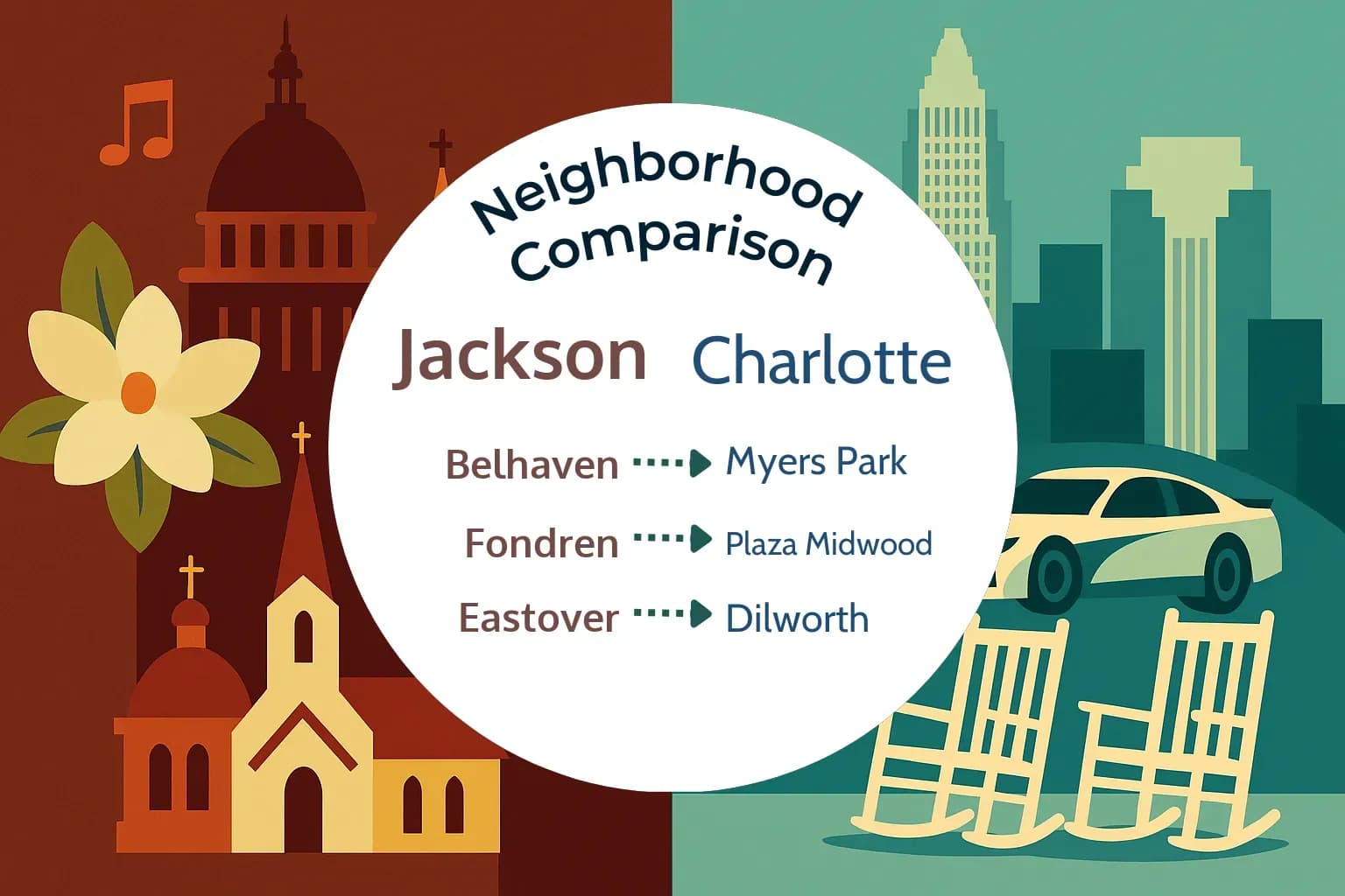 Jackson vs Charlotte Neighborhood Comparison