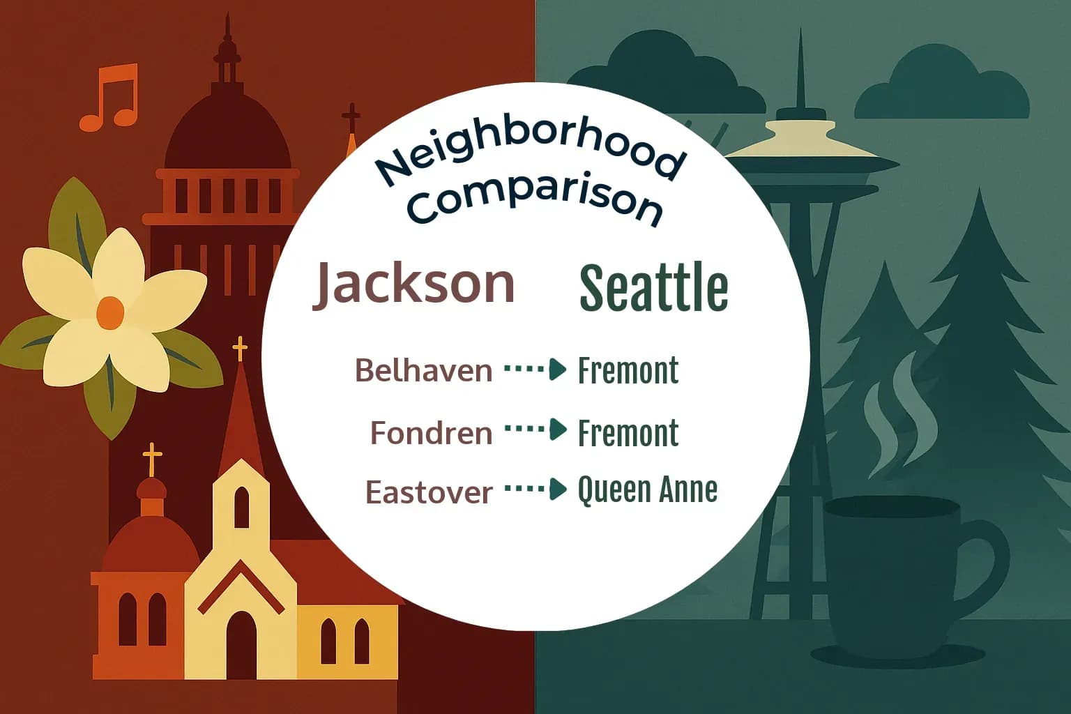 Jackson vs Seattle Neighborhood Comparison