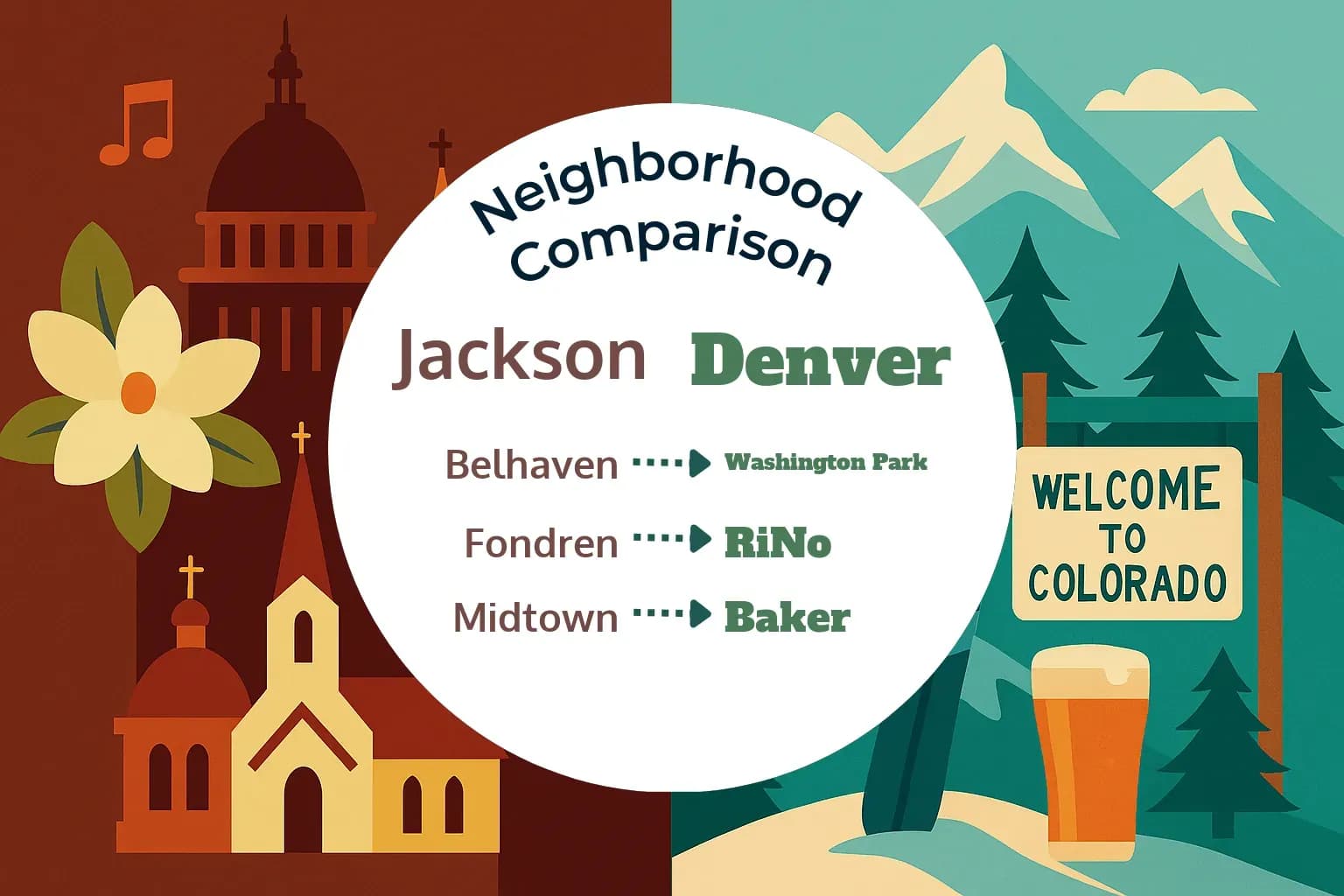 Jackson vs Denver Neighborhood Comparison