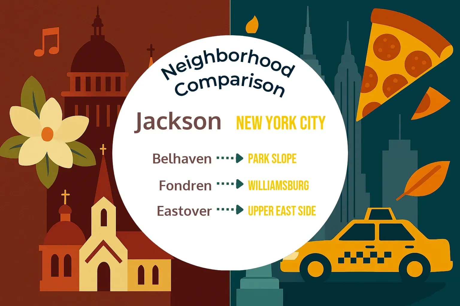 Jackson vs New York City Neighborhood Comparison